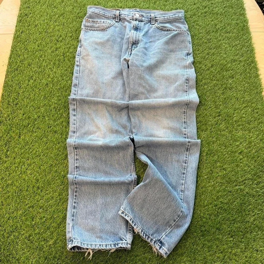 Levi's 505 Regular Fit Light Wash Blue Jeans 34x32